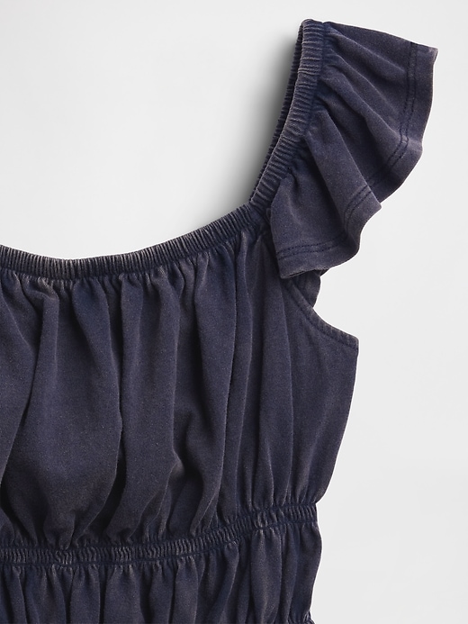 Image number 4 showing, Kids Flutter-Sleeve Smocked Peplum Top