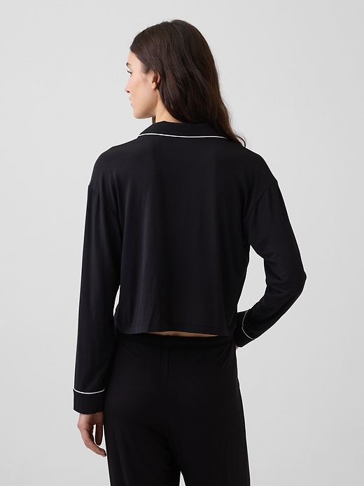 Image number 3 showing, Softest Modal Crop PJ Top