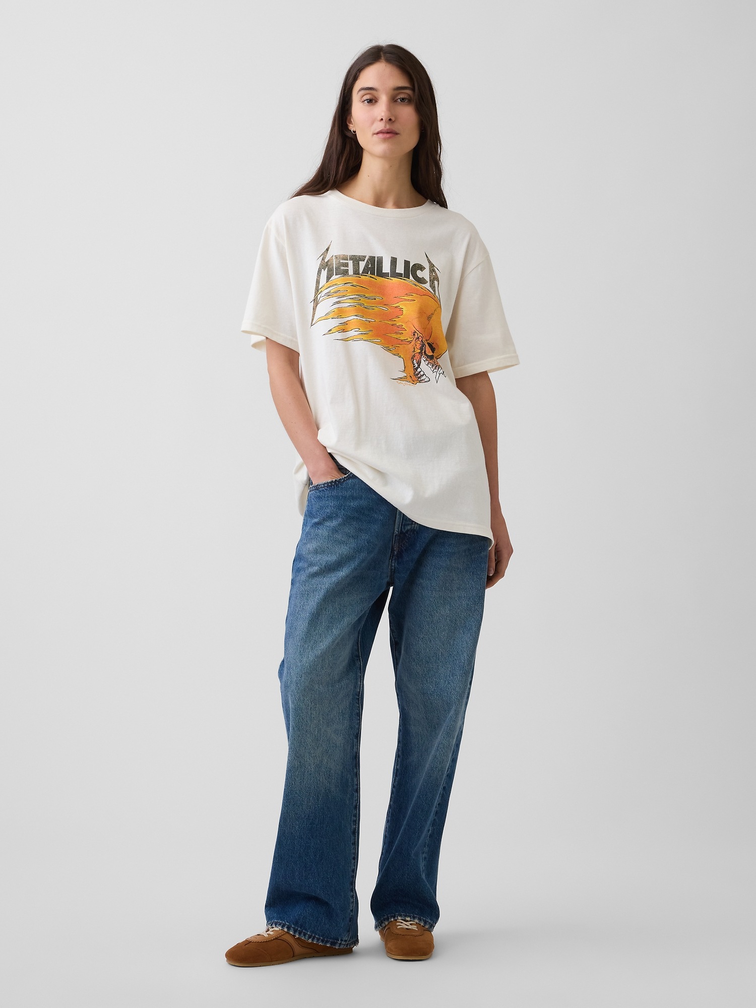 Мужские футболки Gap Metallica Relaxed Graphic T-Shirt — фото 6