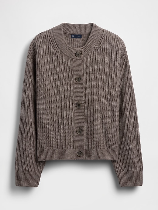 Image number 5 showing, CashSoft Oversized Shaker-Stitch Cardigan