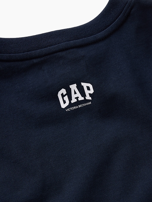 Image number 4 showing, Gap × Victoria Beckham Organic Cotton Logo Crop T-Shirt