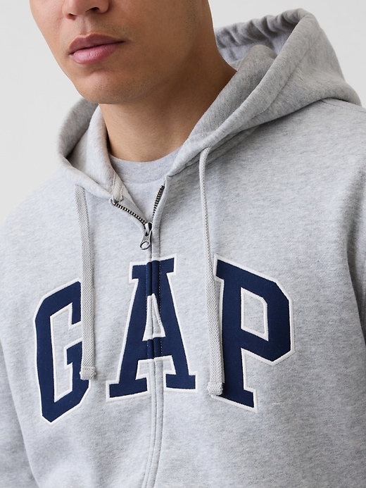 Image number 4 showing, Adult VintageSoft Arch Logo Zip Hoodie