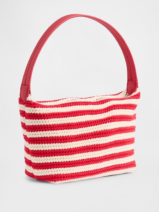 Image number 2 showing, Crochet Stripe Mini Bag