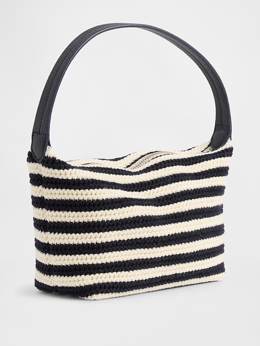 Image number 2 showing, Crochet Stripe Mini Bag