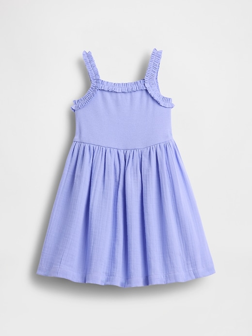 Image number 3 showing, Baby & Toddler Mixed Media Apron Dress