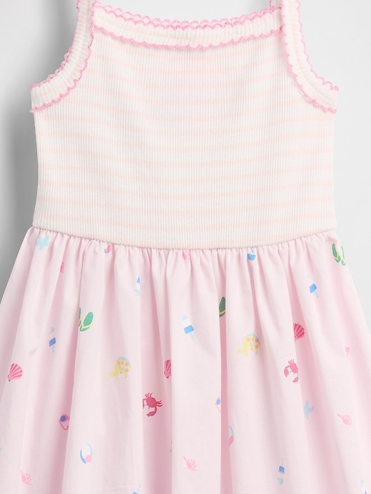 Image number 4 showing, Baby & Toddler Mixed Media Apron Dress