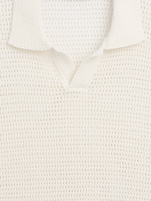 Image number 4 showing, Mesh Polo Sweater