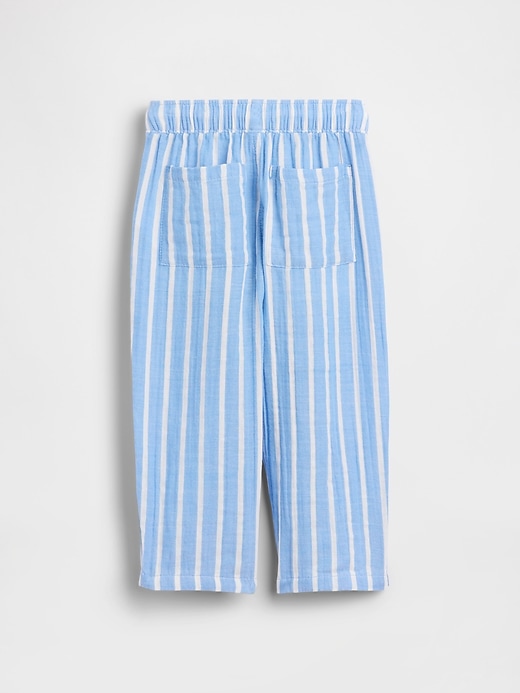 Image number 3 showing, Baby & Toddler Cotton Gauze Pull-On Barrel Pants