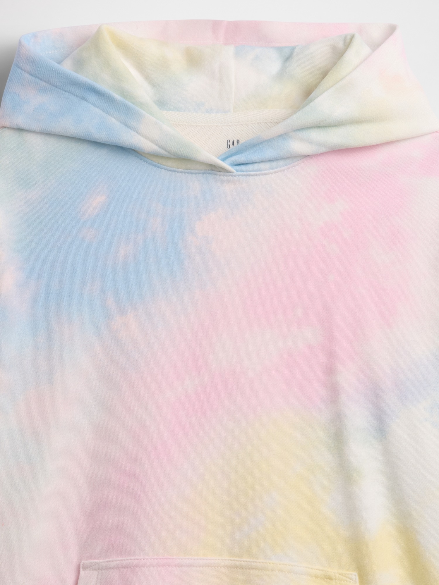 Детское худи Gap VintageSoft Terry Oversized, цвет: Cotton Candy — фото 5