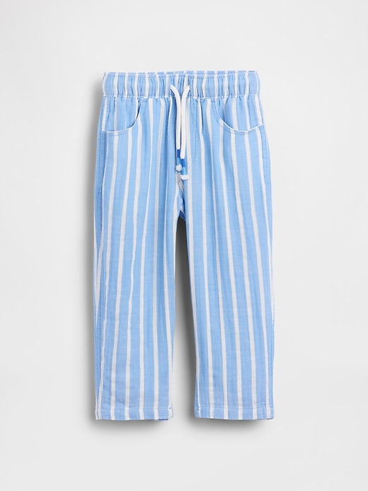 Image number 2 showing, Baby & Toddler Cotton Gauze Pull-On Barrel Pants