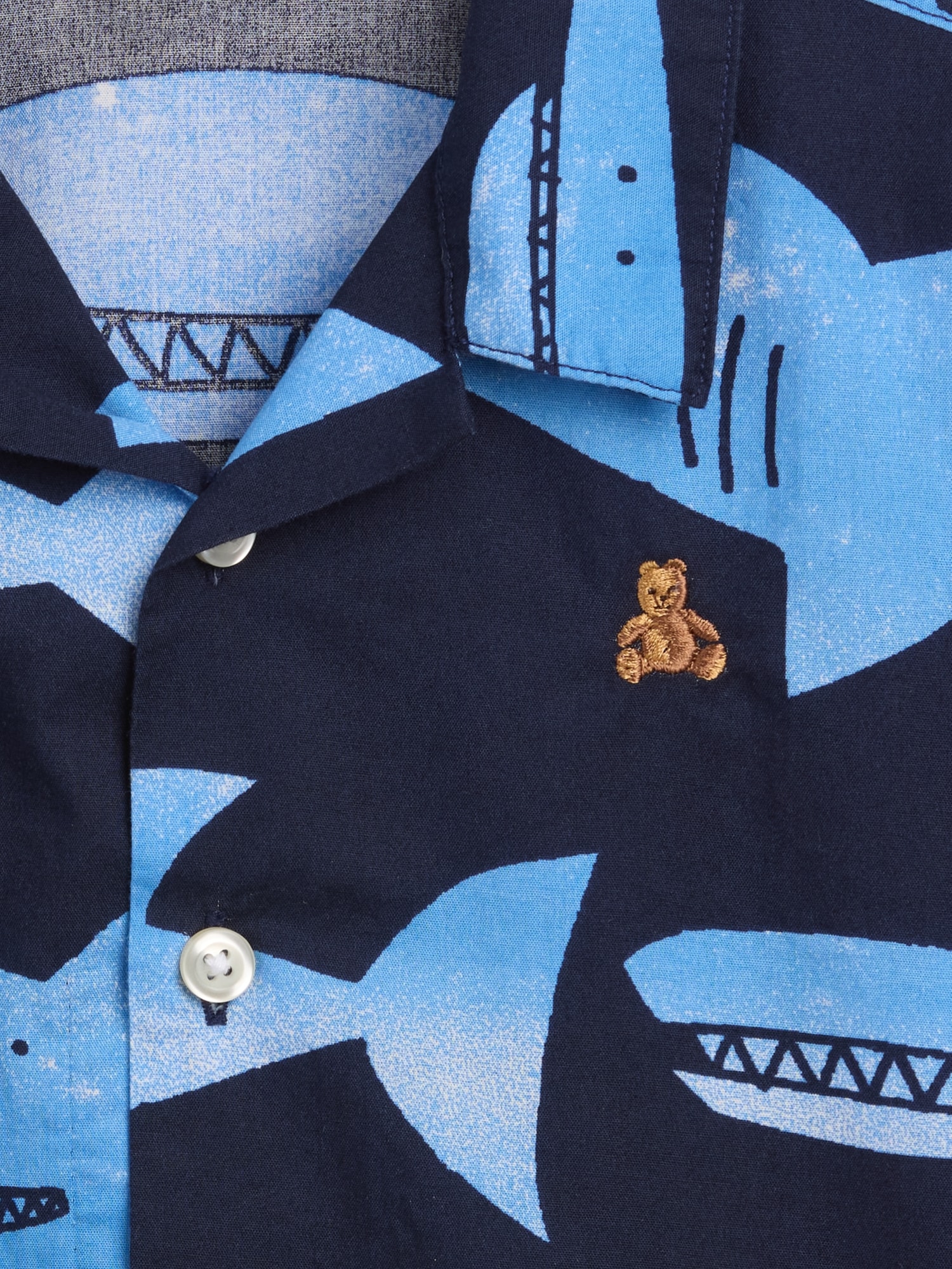 Baby & Toddler Organic Cotton Poplin Print Shirt