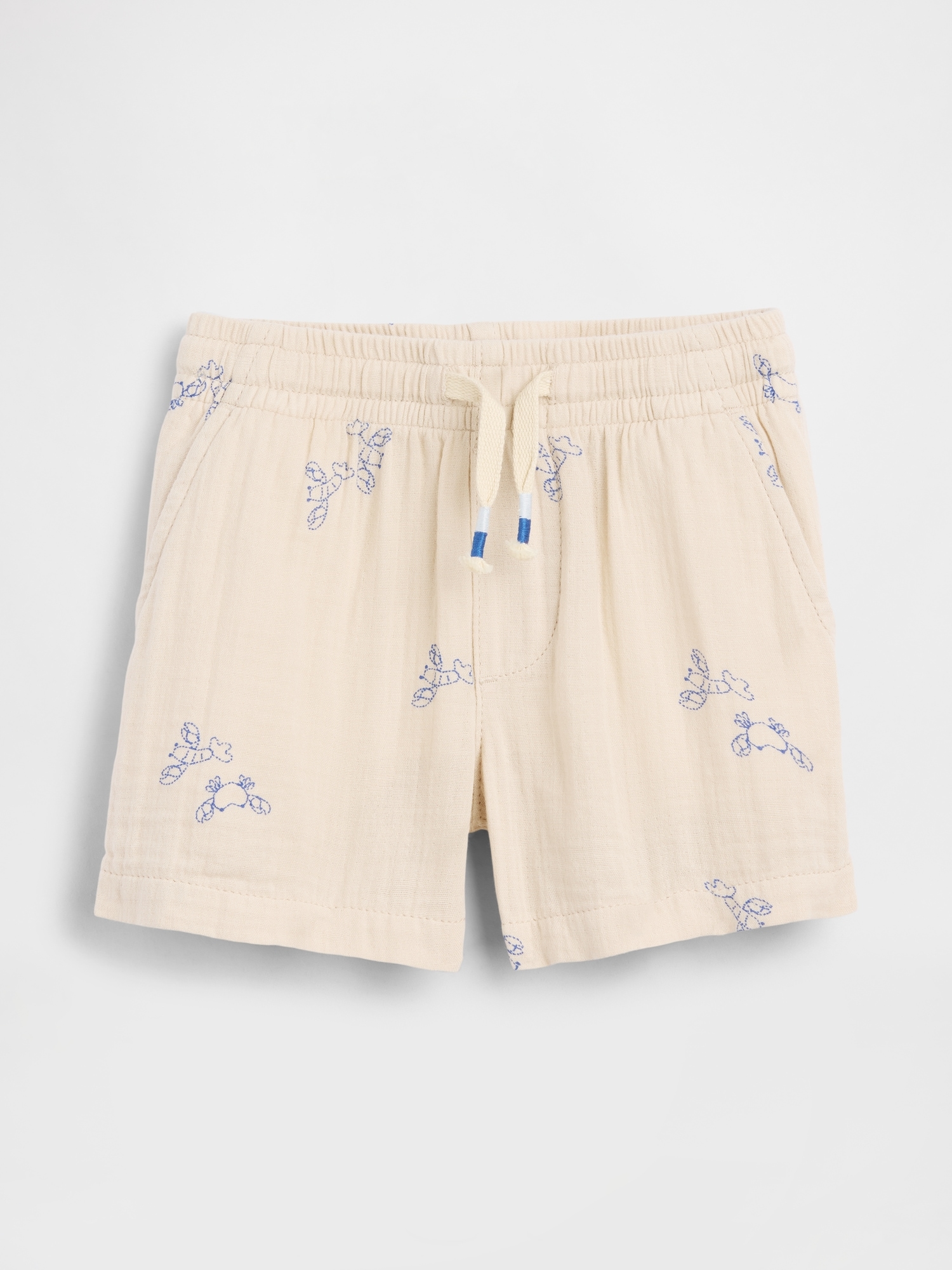 Baby & Toddler Cotton Gauze Print Pull-On Shorts