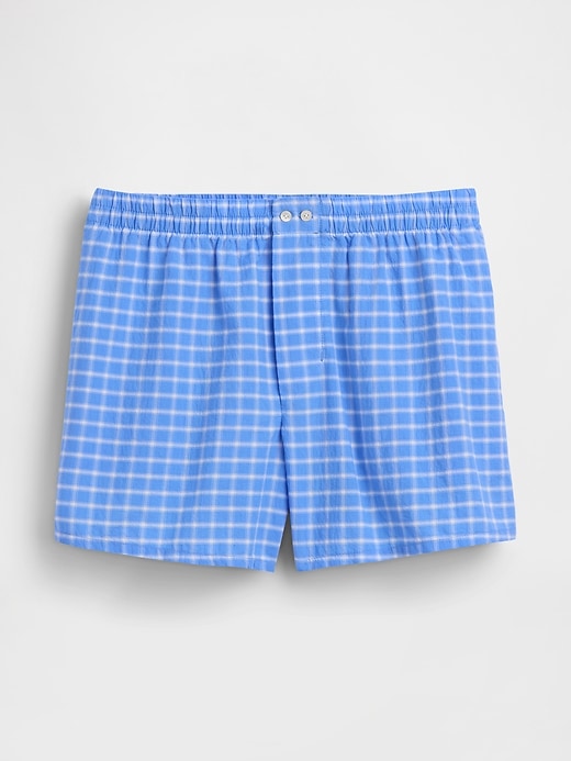 Image number 5 showing, 4" Seersucker Plaid Boxer Shorts