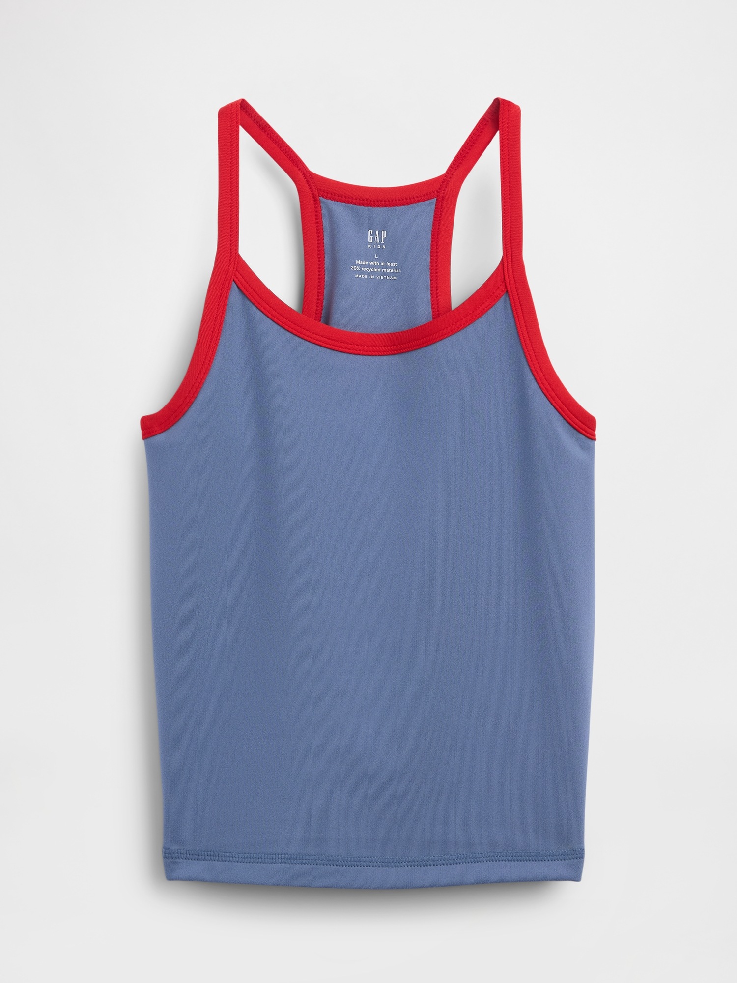 Детский топ Gap Racerback Active Tank Top, цвет: Синий — фото 2