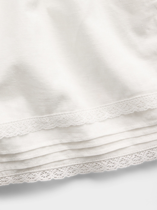 Image number 6 showing, Kids Linen-Cotton Lace-Trim Easy Shorts