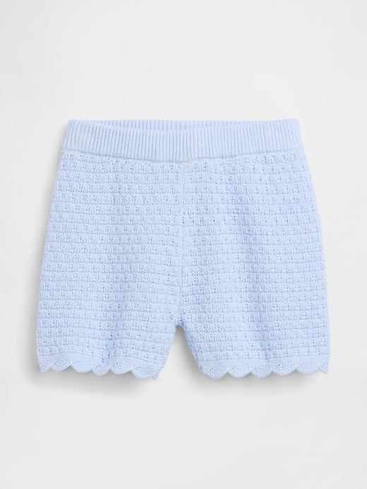 Image number 2 showing, Baby & Toddler Crochet Scalloped Pull-On Shorts