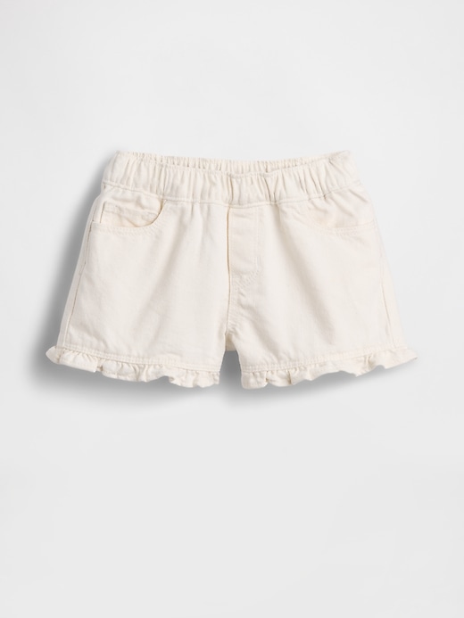 Image number 2 showing, Baby & Toddler Denim Stride Pull-On Ruffle Shorts