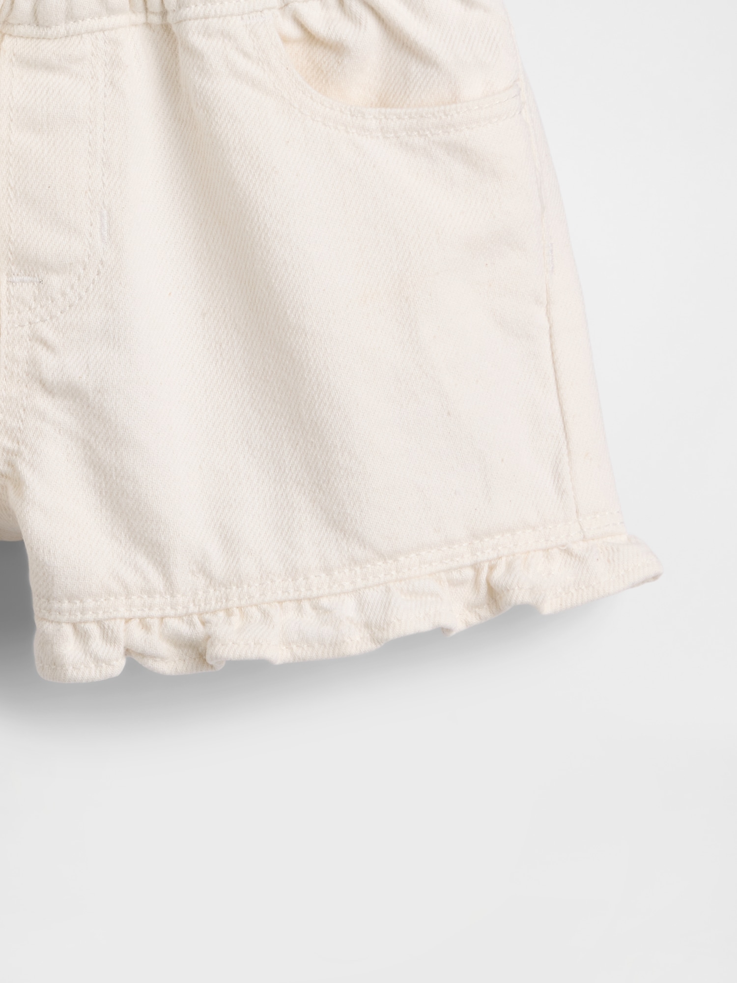 Baby & Toddler Denim Stride Pull-On Ruffle Shorts