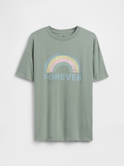 Image number 2 showing, Kids Oversized Tunic Graphic T-Shirt