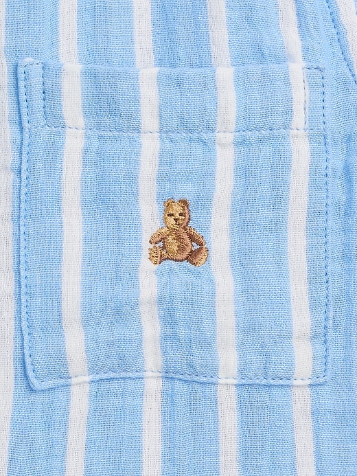 Image number 4 showing, Baby & Toddler Cotton Gauze Print Polo Shirt