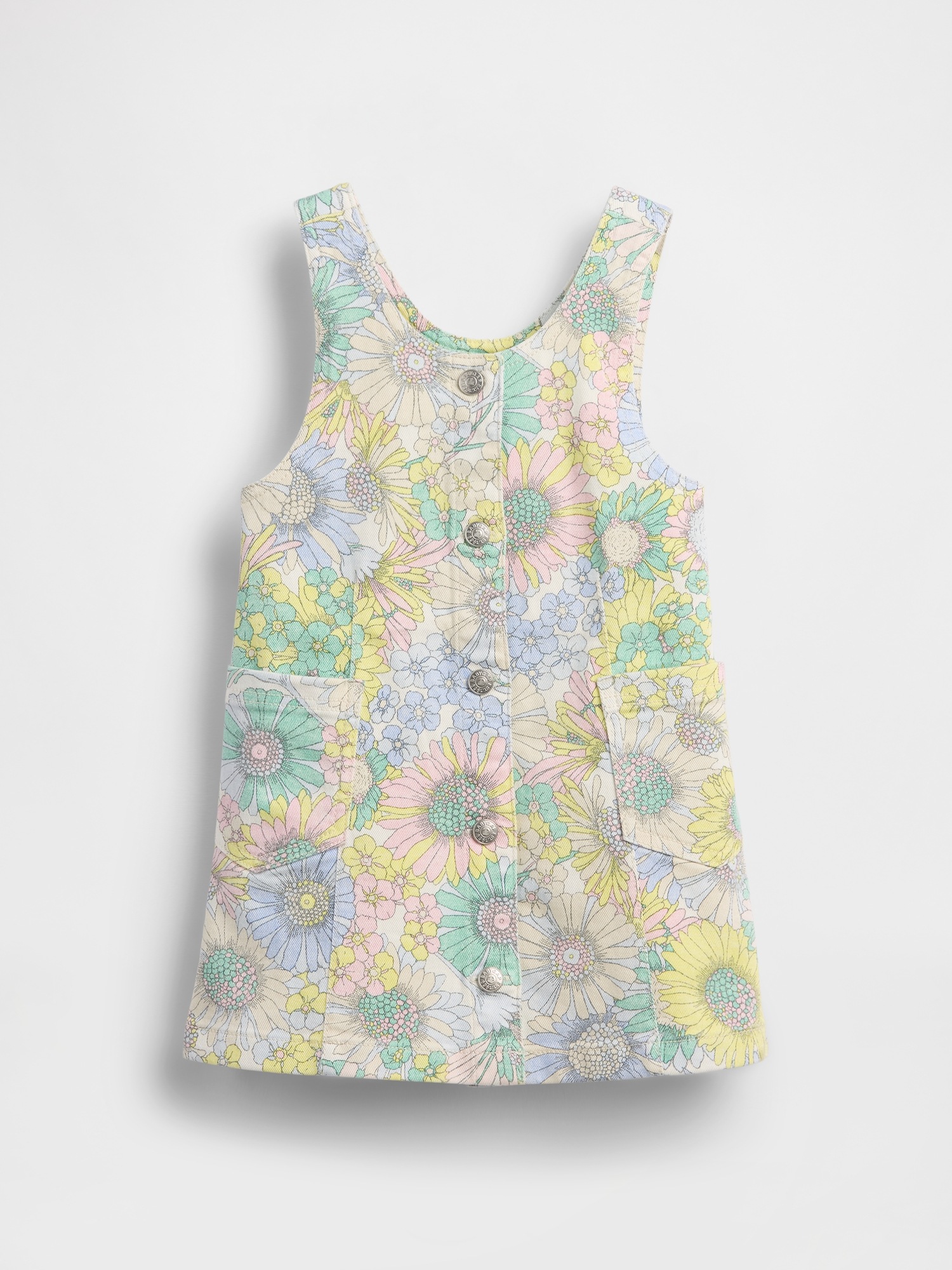 Детские платья Gap Baby & Toddler Floral Denim Jumper Dress — фото 2