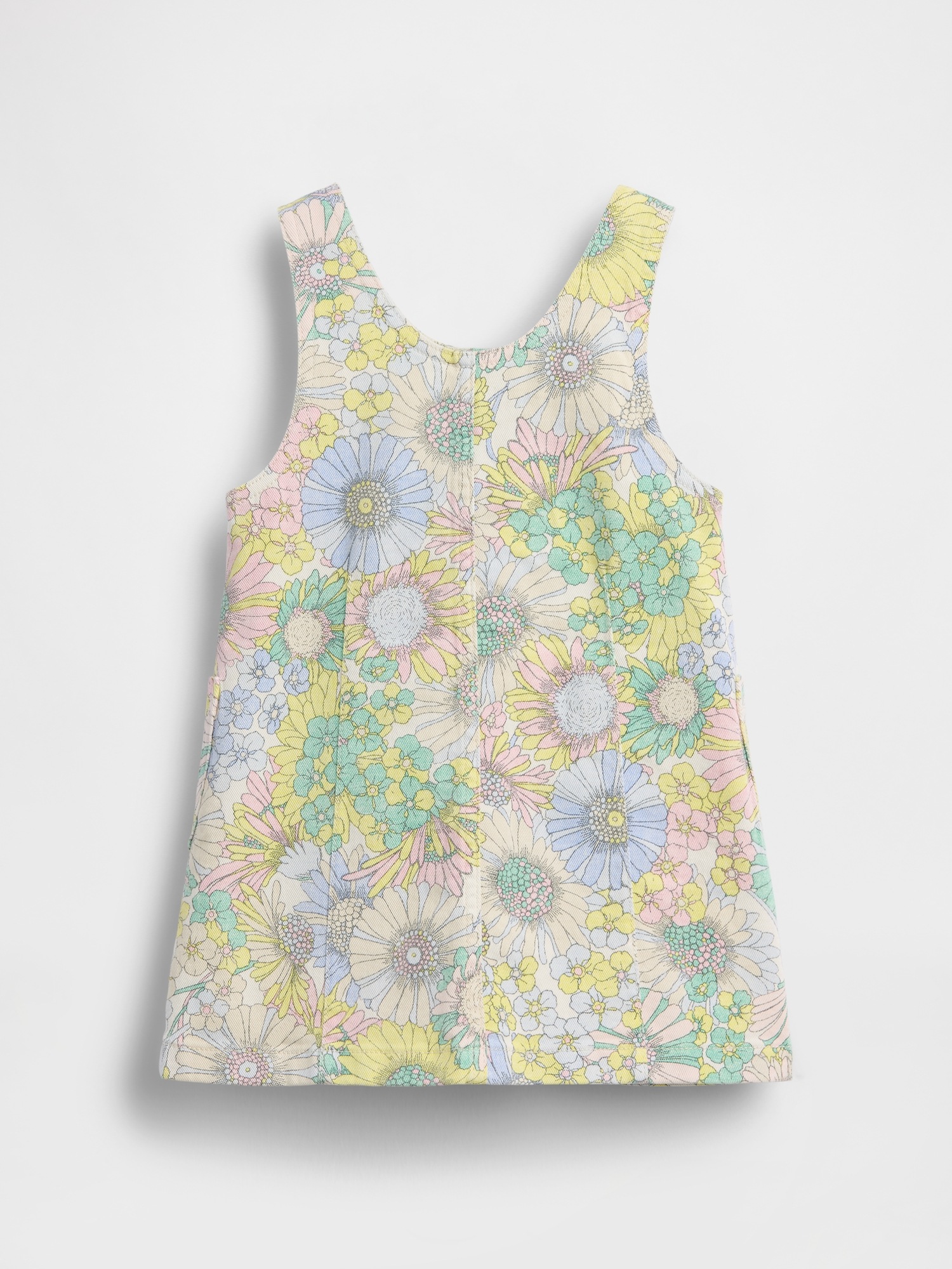 Детские платья Gap Baby & Toddler Floral Denim Jumper Dress — фото 3