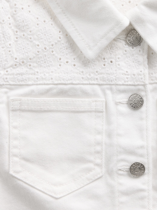 Image number 4 showing, Baby & Toddler Eyelet Denim Jacket