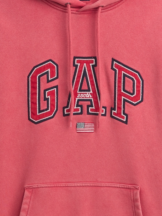 Image number 4 showing, VintageSoft Oversized Americana Logo Hoodie