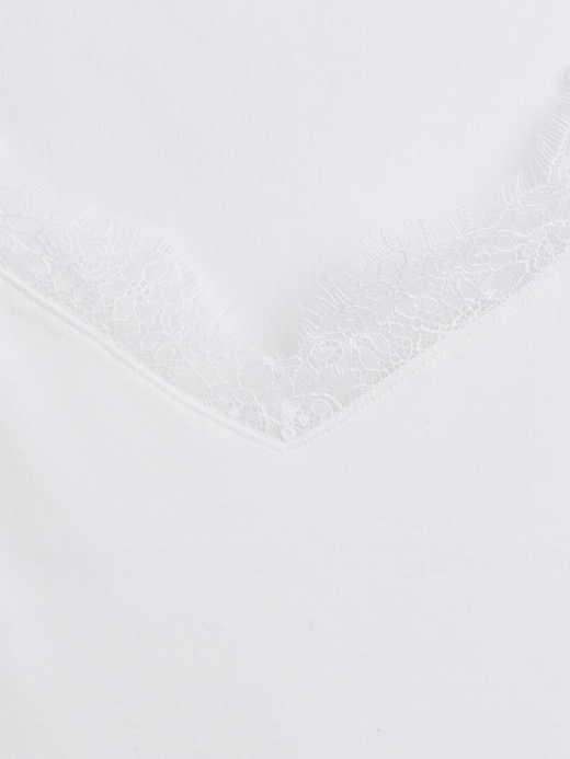 Image number 4 showing, Modern Lace-Trim Top