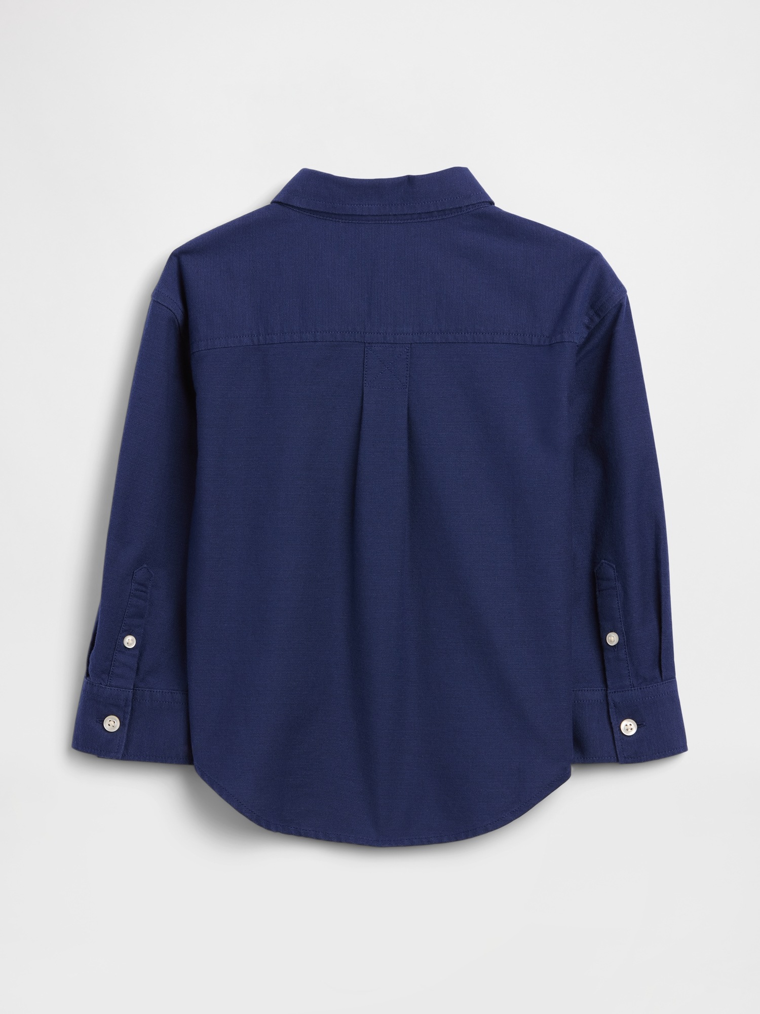 Рубашка Gap Oxford Shirt для малышей, цвет: Синий, вариант 1 — фото 3