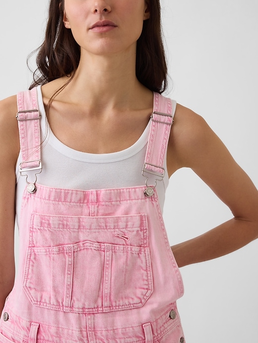 Image number 4 showing, Relaxed Denim Overalls