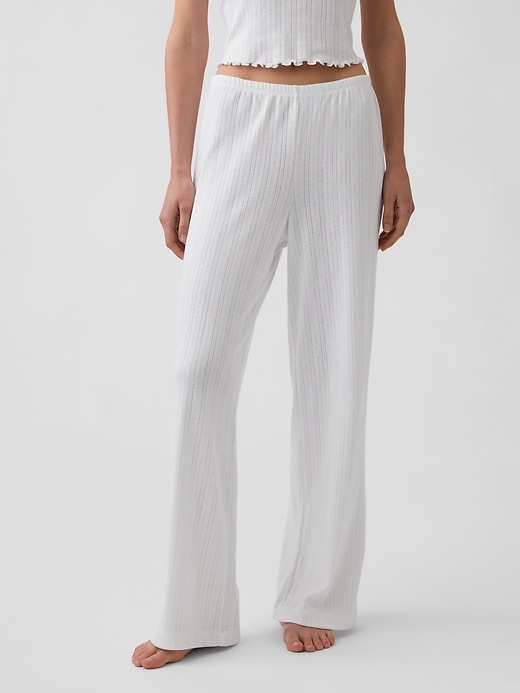 Image number 2 showing, Pointelle PJ Pants