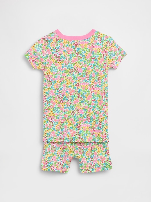 Image number 2 showing, Baby & Toddler Organic Brushed Cotton Floral PJ Short Set