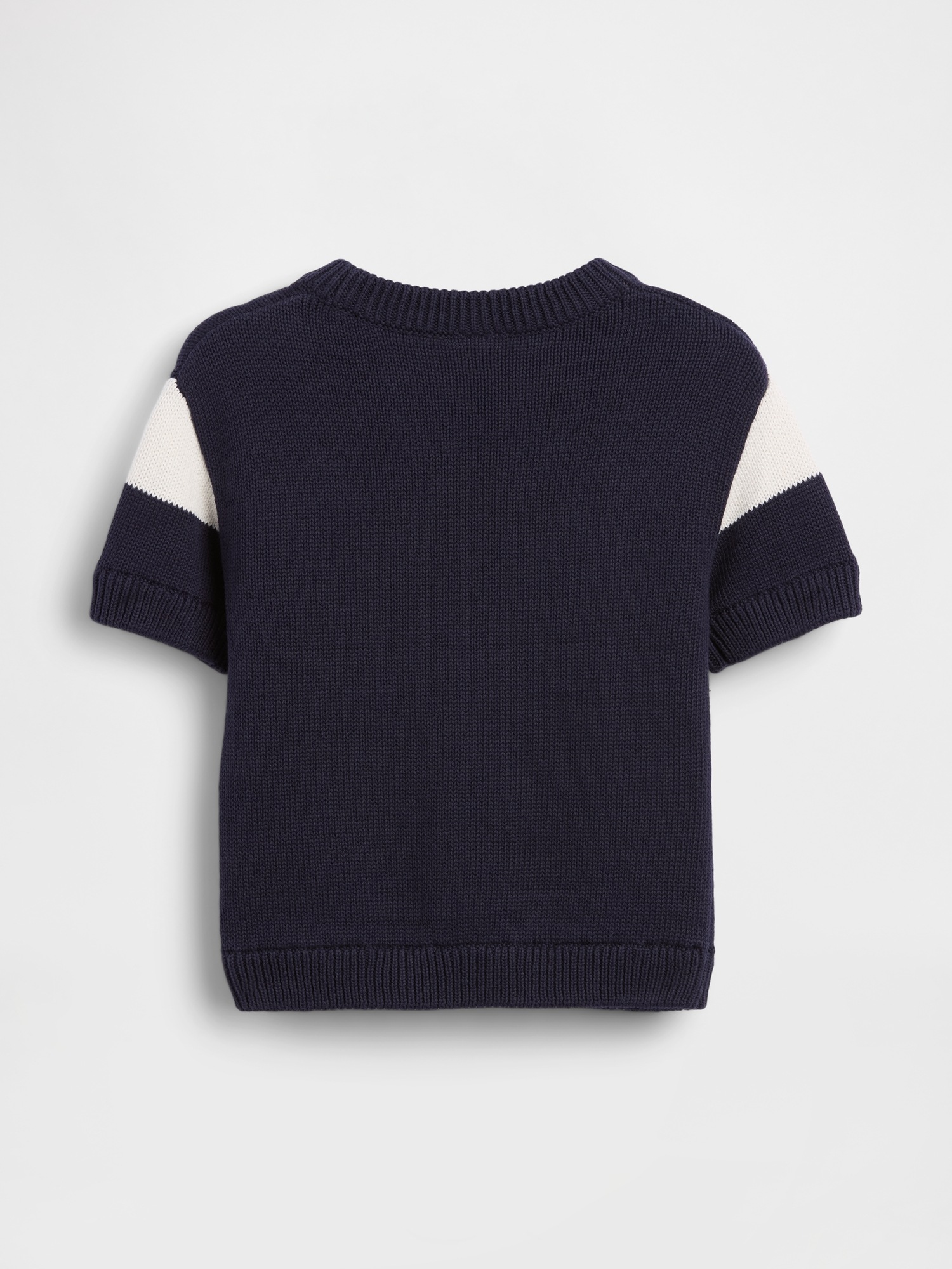 Свитер Gap Varsity Logo Sweater Shirt для малышей, цвет: Тёмный Ночной — фото 2