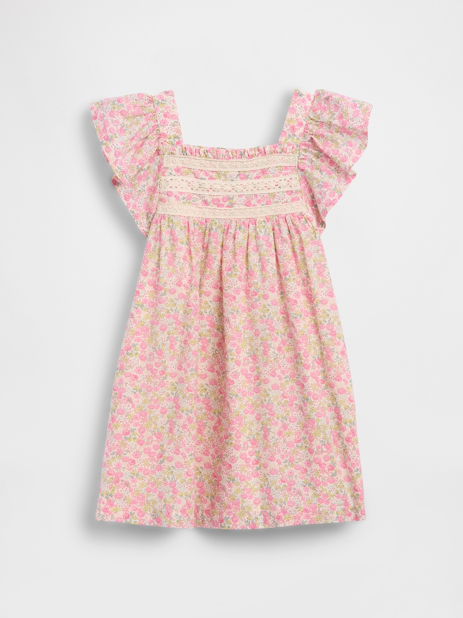 Детские платья Gap Baby & Toddler Flutter-Sleeve Floral Dress — фото 2