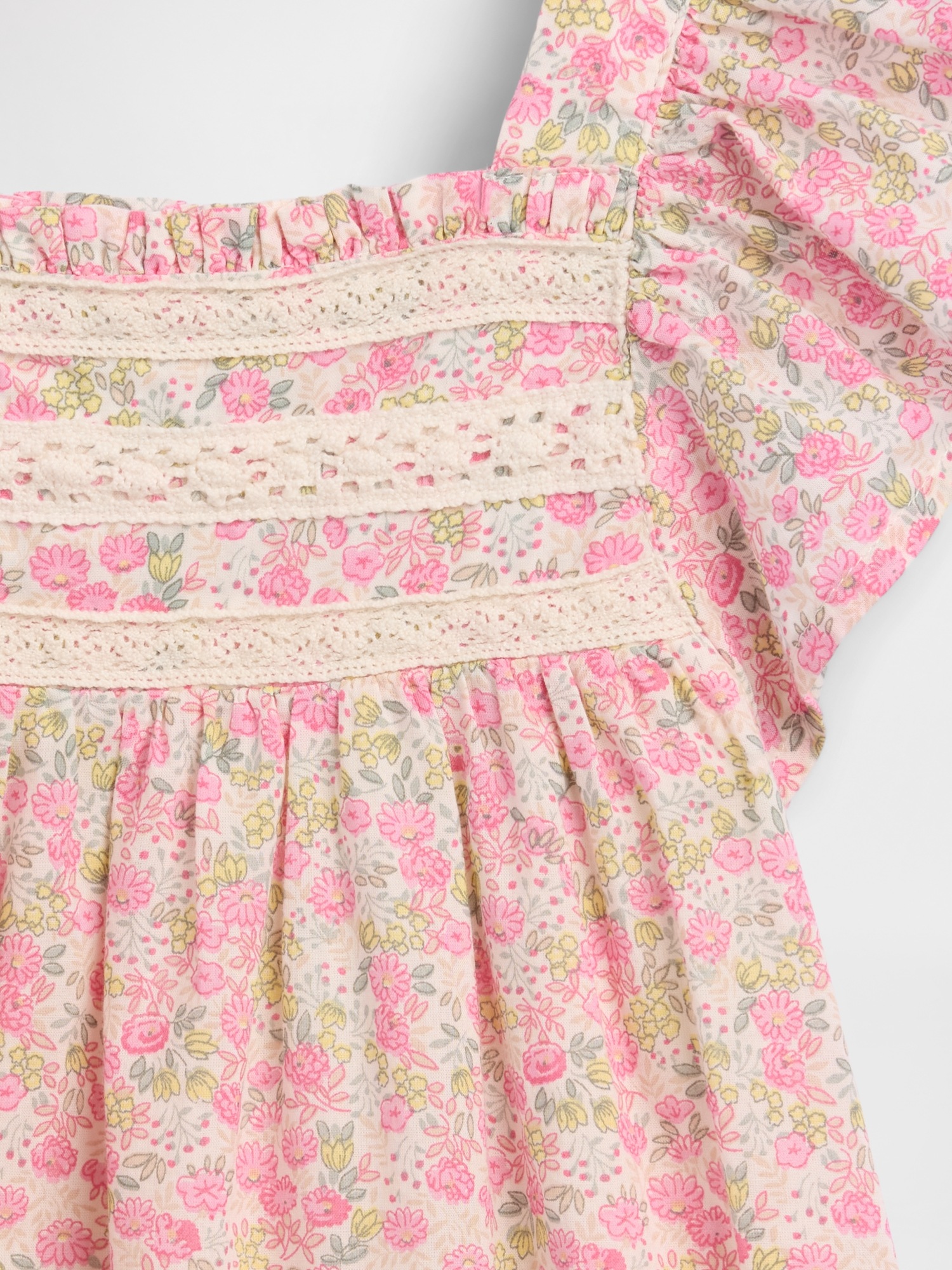 Детские платья Gap Baby & Toddler Flutter-Sleeve Floral Dress — фото 4