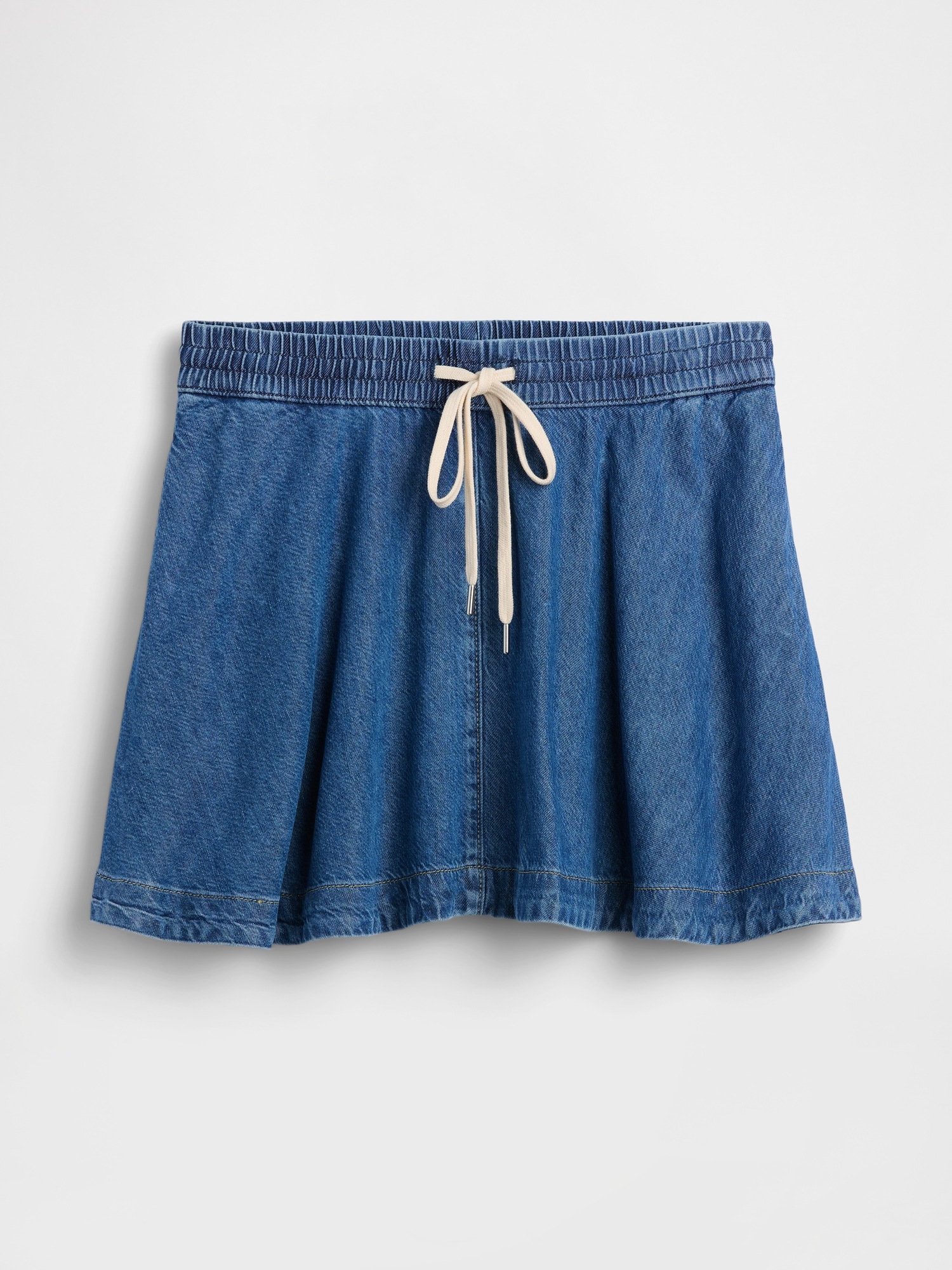 Женские юбки Gap UltraSoft Denim Easy Mini Skirt — фото 4