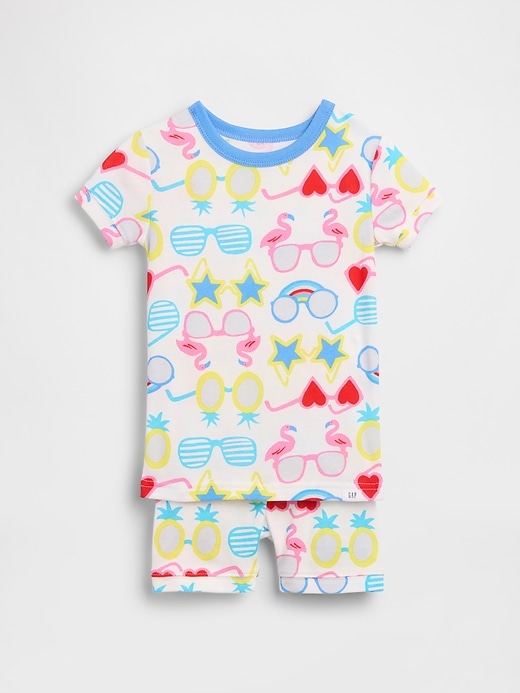 Image number 1 showing, Baby & Toddler Organic Brushed Cotton Sunglasses PJ Short Set
