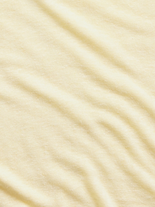 Image number 4 showing, Linen-Blend Relaxed V-Neck T-Shirt