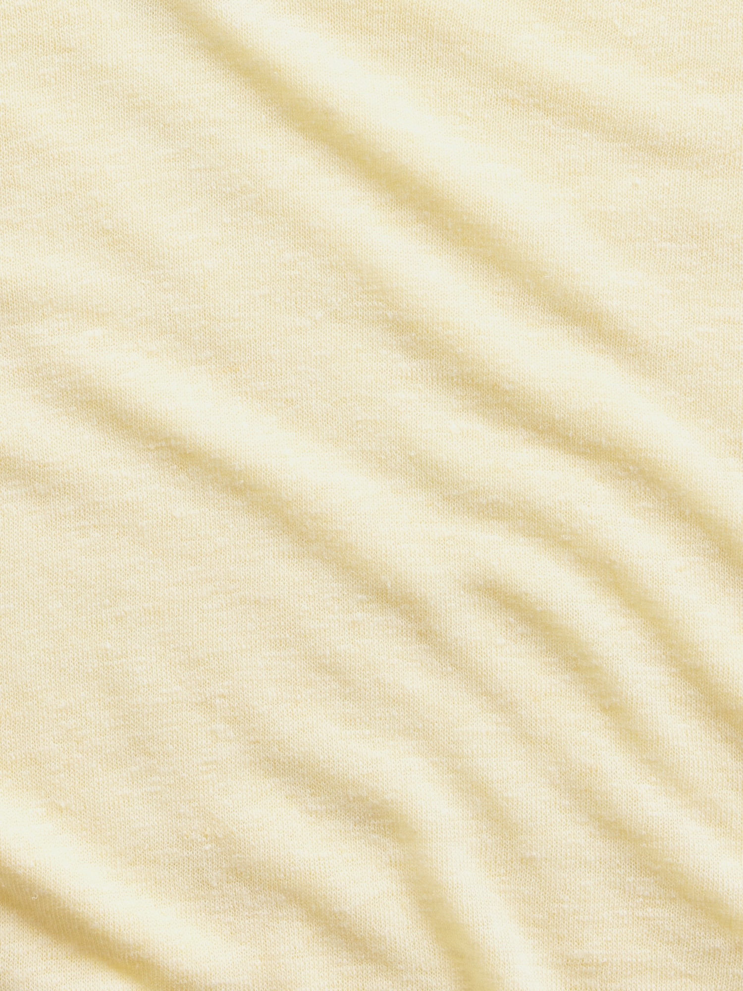 Linen-Blend Relaxed V-Neck T-Shirt