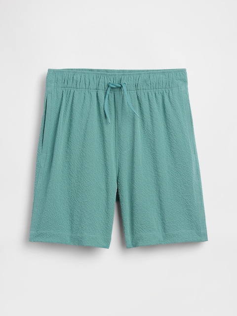 Kids 5" Seersucker Swim Trunks