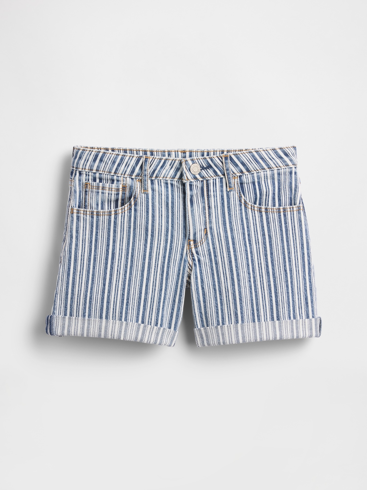 Детские шорты Gap Kids Denim Stripe Midi Shorts — фото 2