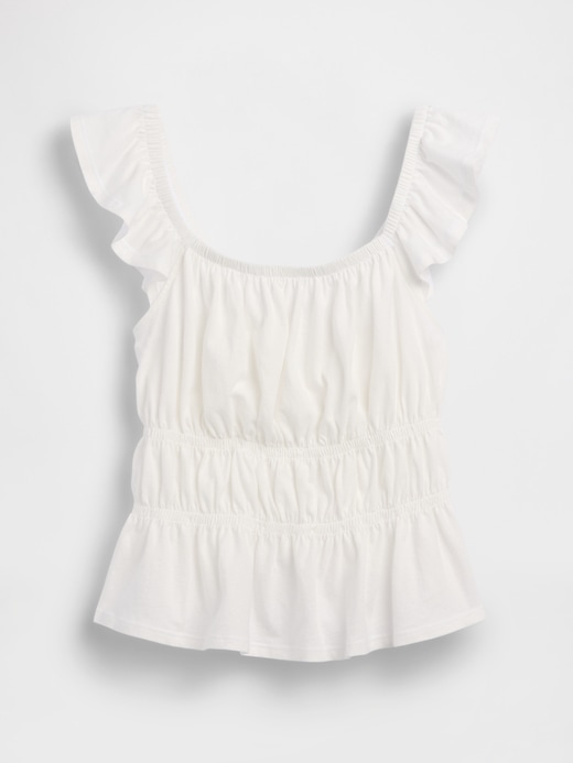 Image number 2 showing, Kids Flutter-Sleeve Smocked Peplum Top