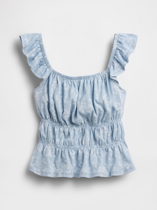 Image number 2 showing, Kids Flutter-Sleeve Smocked Peplum Top
