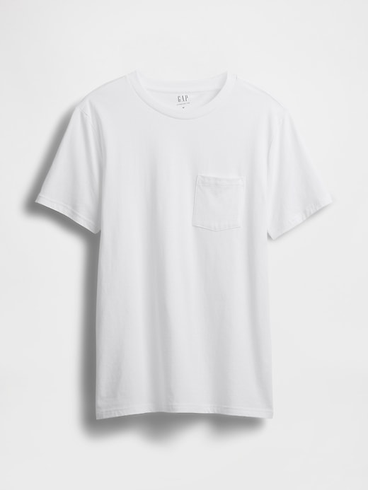 Image number 5 showing, Adult Organic Cotton Pocket T-Shirt