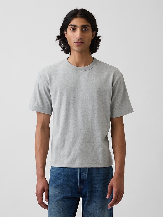 Image number 1 showing, Adult Heavyweight Crop T-Shirt