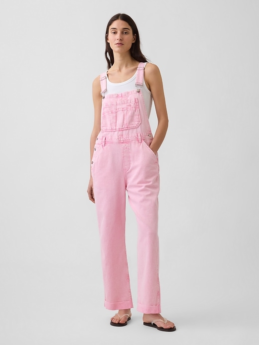 Image number 1 showing, Relaxed Denim Overalls