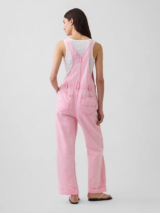 Image number 2 showing, Relaxed Denim Overalls