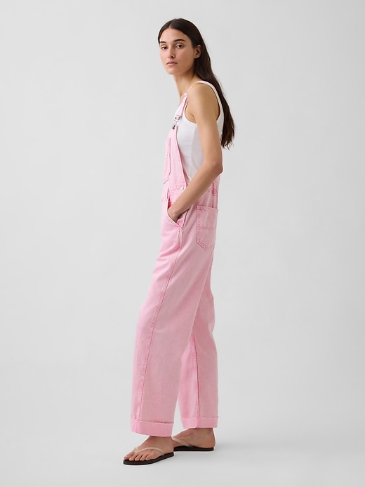 Image number 3 showing, Relaxed Denim Overalls