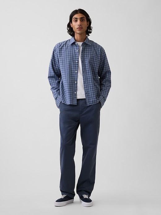 Image number 1 showing, Heavyweight Twill Relaxed Straight Khakis